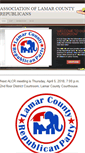 Mobile Screenshot of lamarcorepublicans.com