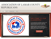 Tablet Screenshot of lamarcorepublicans.com